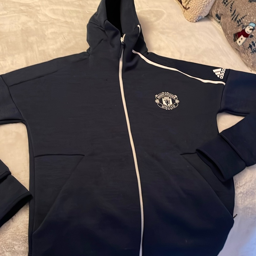 Used men’s Adidas sweat zip up jacket